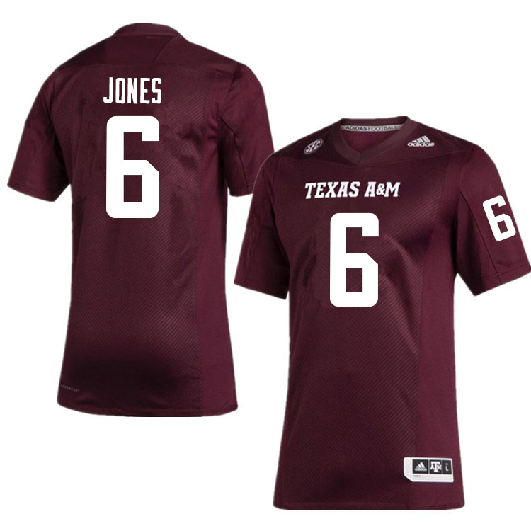 Men #6 Adarious Jones Texas A&M Aggies College Football Jerseys Sale-Maroon